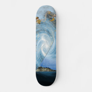 Winged paardenkarton skateboard