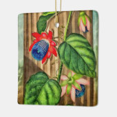 Winged Passion-Flower Temple of Flora - Kerstmis Keramisch Ornament (Links)