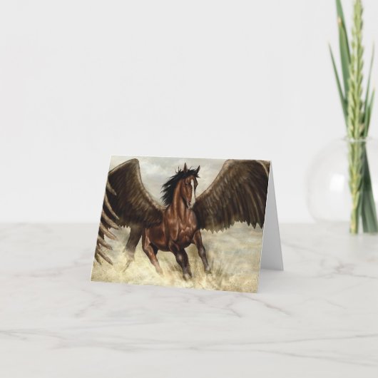 Winged Pegasus Bedankkaart (Voorkant)