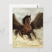 Winged Pegasus Briefkaart (Voorkant / Achterkant)