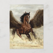 Winged Pegasus Briefkaart (Voorkant)