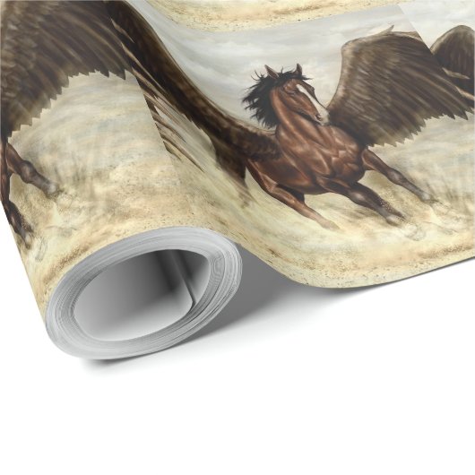 Winged Pegasus Cadeaupapier (Rol Hoek)