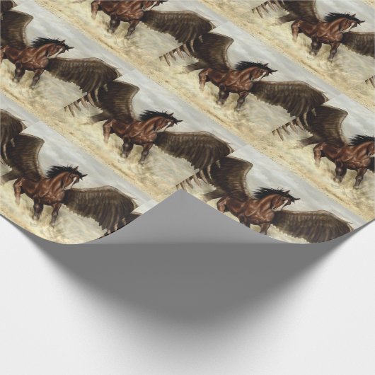 Winged Pegasus Cadeaupapier (Hoek)