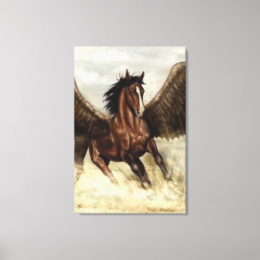 Winged Pegasus Canvas Afdruk (Voorkant)
