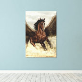 Winged Pegasus Canvas Afdruk (Insitu (Houten vloer))