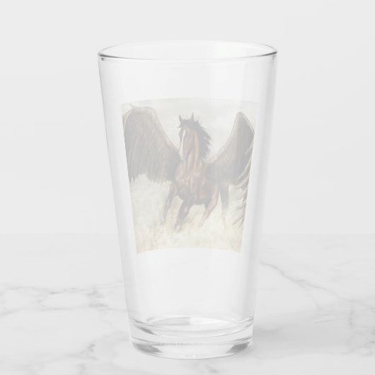 Winged Pegasus Glas (Achterkant)