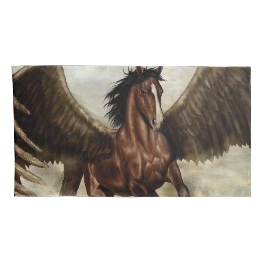 Winged Pegasus Kussensloop (Achterkant-Rechts)