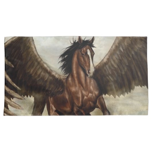 Winged Pegasus Kussensloop (Voorkant-Rechts)