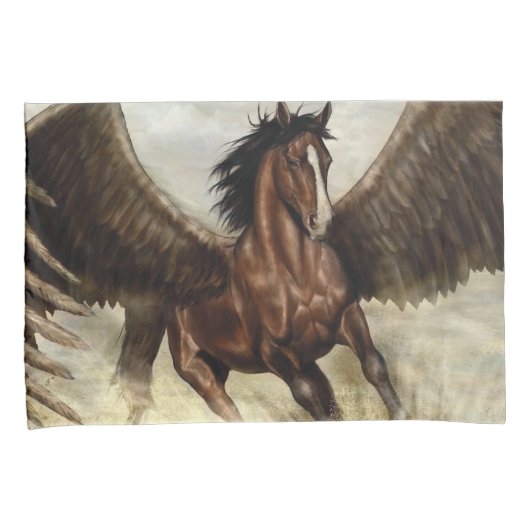 Winged Pegasus Kussensloop (Voorkant-Rechts)