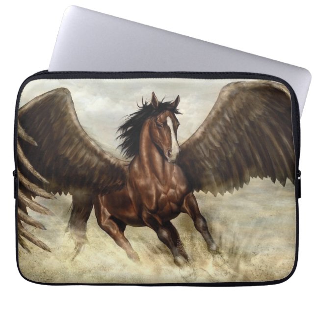 Winged Pegasus Laptop Sleeve (Voorkant)