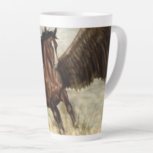 Winged Pegasus Latte Mok (Rechterhoek)