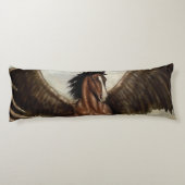 Winged Pegasus Lichaamskussen (Achterkant)