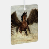 Winged Pegasus Metalen Ornament (Voorkant Rechts)