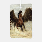 Winged Pegasus Metalen Ornament (Voorkant links)