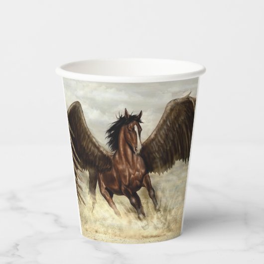 Winged Pegasus Papieren Bekers (Voorkant)