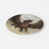 Winged Pegasus Papieren Bordje (Gekanteld)