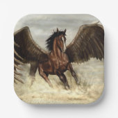 Winged Pegasus Papieren Bordje (Voorkant)