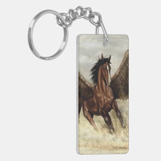Winged Pegasus Sleutelhanger (Voorkant Links)