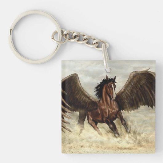 Winged Pegasus Sleutelhanger (Voorkant)