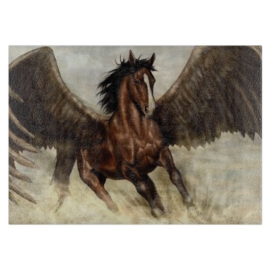 Winged Pegasus Snijplank (Voorkant)