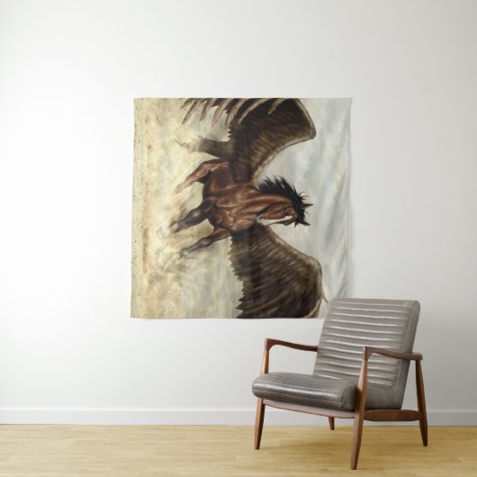 Winged Pegasus Wandkleed (In Situ (horizontaal))