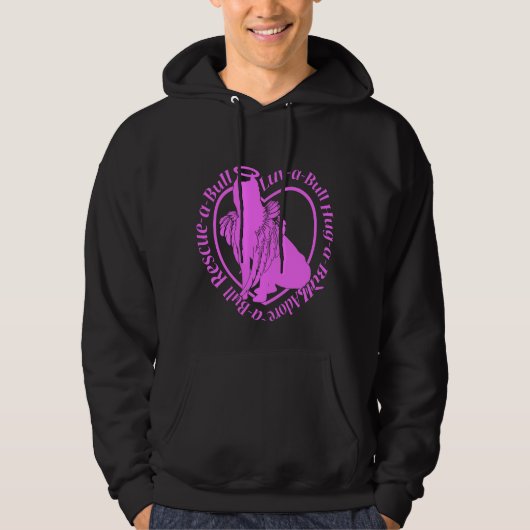 Winged Pitbull Angel Hoodie (Voorkant)
