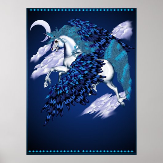 Winged Poster Unicorn (Voorkant)