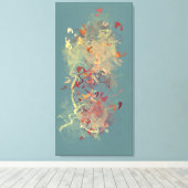 Winged ritters canvas afdruk (Insitu (Houten vloer))