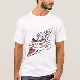 Winged Running Shoe Running The Race Since 1926 Te T-shirt