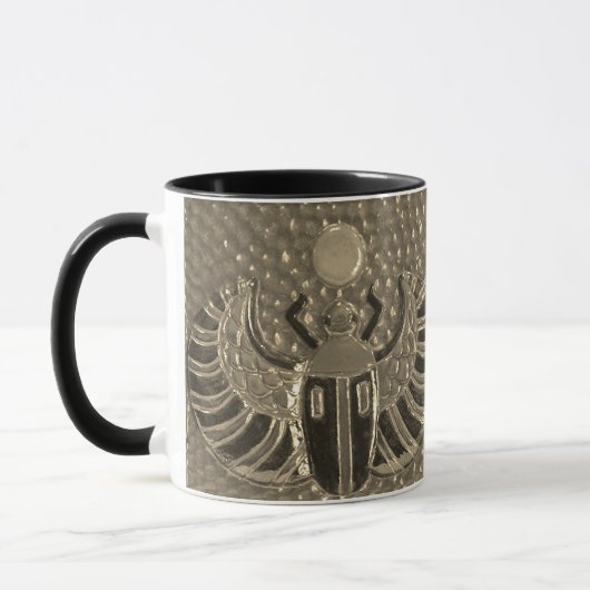 Winged Scarab tile Pattern Mug 2 Mok (Links)