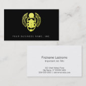 Winged Scarab Visitekaartje (Voorkant / Achterkant)