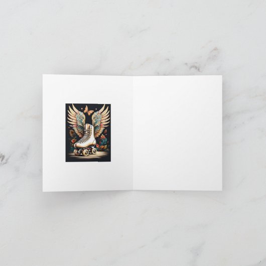 Winged Schaats van Roller Kaart (Binnen)