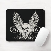 Winged schedel muismat (Met muis)