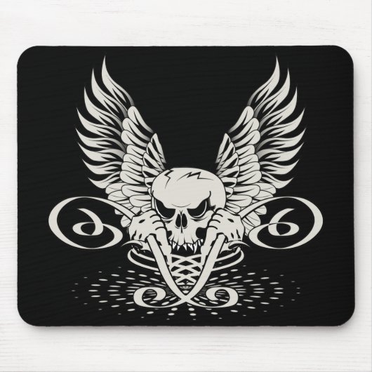 Winged schedel muismat (Voorkant)