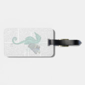 Winged Seahorse Bagagelabel (Achterkant horizontaal)