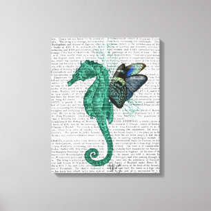 Winged Seahorse Canvas Afdruk