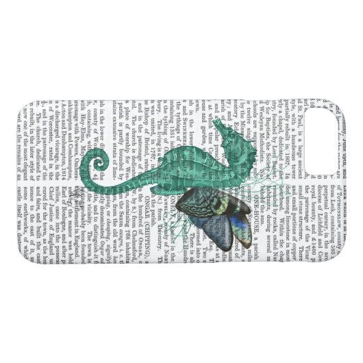 Winged Seahorse Case-Mate iPhone Case (Achterkant (Horizontaal))