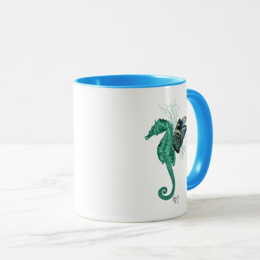 Winged Seahorse Mok (Voorkant rechts)