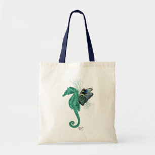 Winged Seahorse Tote Bag