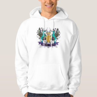 Winged Shield Great Danes Hoodie