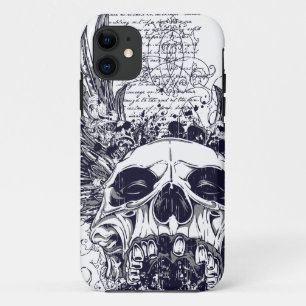 Winged Skull Death Angel iPhone 5 Hoesje Gothic Me