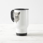 Winged Skull Travel Mug van Gregg's diepe kleuren Reisbeker (Voorkant links)