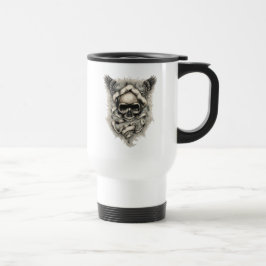 Winged Skull Travel Mug van Gregg's diepe kleuren Reisbeker