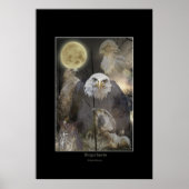 WINGED SPIRITS Raptor Art Poster (Voorkant)