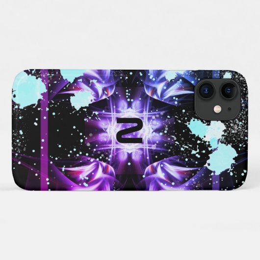 Winged Star Dust Monogram Hoesje (Achterkant (horizontaal))