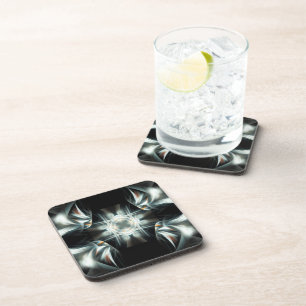 Winged ster in zwart-wit onderzetter