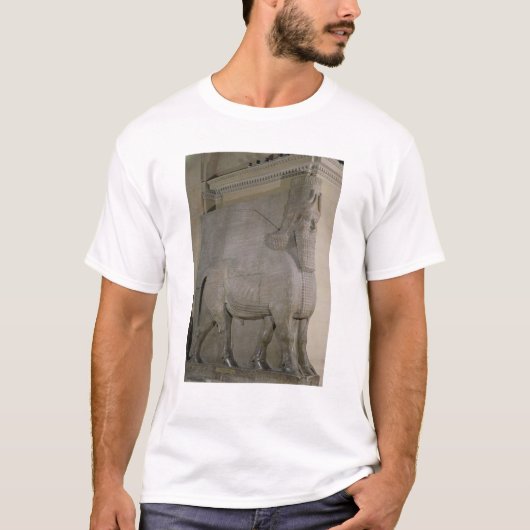 Winged stier op een façade van King Sargon II's T-shirt (Voorkant)
