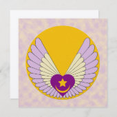 Winged Sufi Heart Kaart (Voorkant / Achterkant)