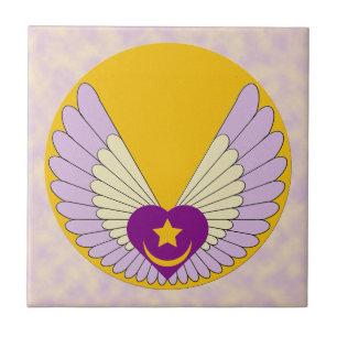 Winged Sufi Heart Tile Tegeltje