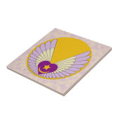 Winged Sufi Heart Tile Tegeltje (Zijkant)